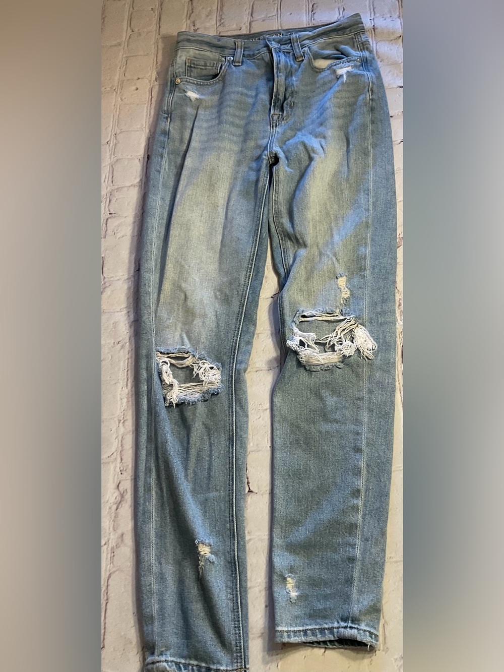 Women’s Distressed Light Blue Jeans